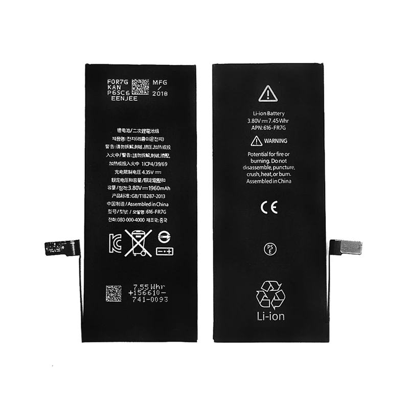 FGHGF 10 шт., сотовый телефон батарея для Iphone 7 7G 3,8 V 1960mah AAA Качество Замена батареи OEM