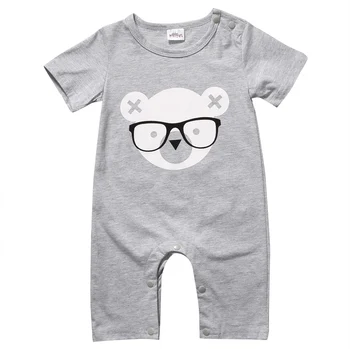 

2017 New Summer Baby Clothes Newborn Infant Kids Boy Girl Bear Romper Playsuit Clothes Outfits