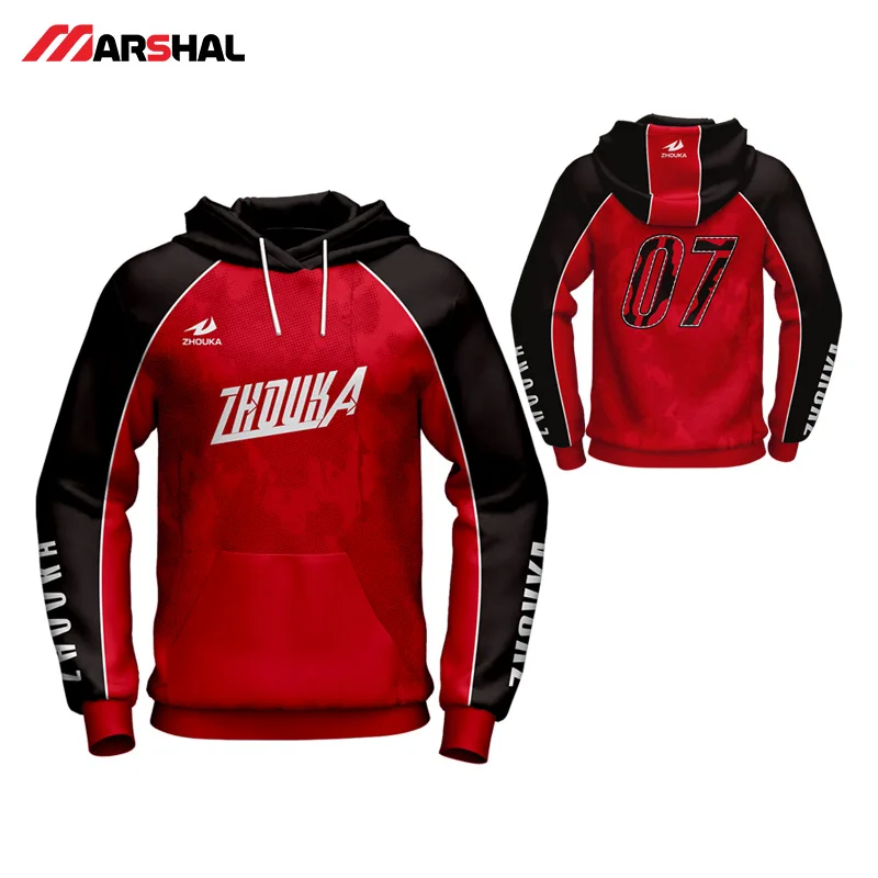 

Custom Long Sleeve Soccer Hoodies Sweatshirts 100% polyester Full Sublimation Print Any Color Any Pattern Sport Coats Blazer