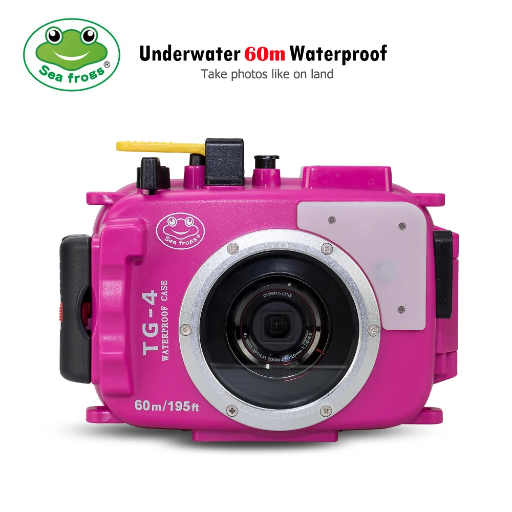 For Olympus TG4 Case 60M/195ft TG4 Underwater Diving Camera Housing