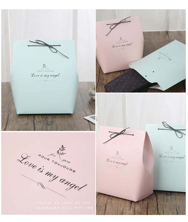 5 шт. большой бумажный мешок для ткани упаковочная бумага бумажная Подарочная коробка сумка свадебный подарок для гостей подарочные сумки День рождения упаковка сумка