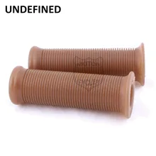 Новые запчасти для мотоциклов Винтажные эластичные мягкие резиновая рукоятка руля 7/" для Yamaha Honda Кафе Racer неопределенные на заказ