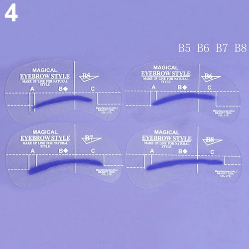 

24 Styles Eyebrow Shaping Template DIY Beauty Stencils Tools Accessories 5W1V 7H32