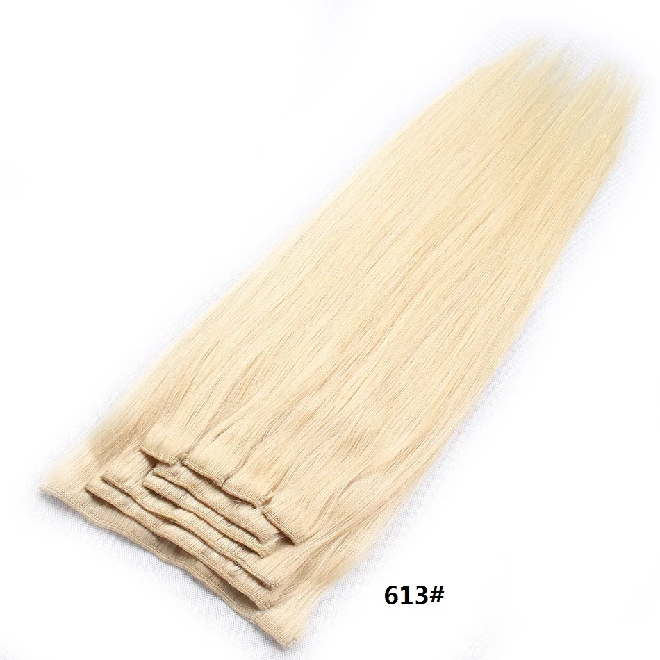 Clip in hair extension Human hair bundles brazilian hair 613