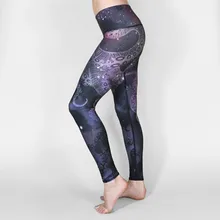 Женщины градиент Осьминог для фитнеса Quick Dry тренировки Леггинсы высокой талией Полная длина ЭНЕРГИИ штаны Ropa Mujer