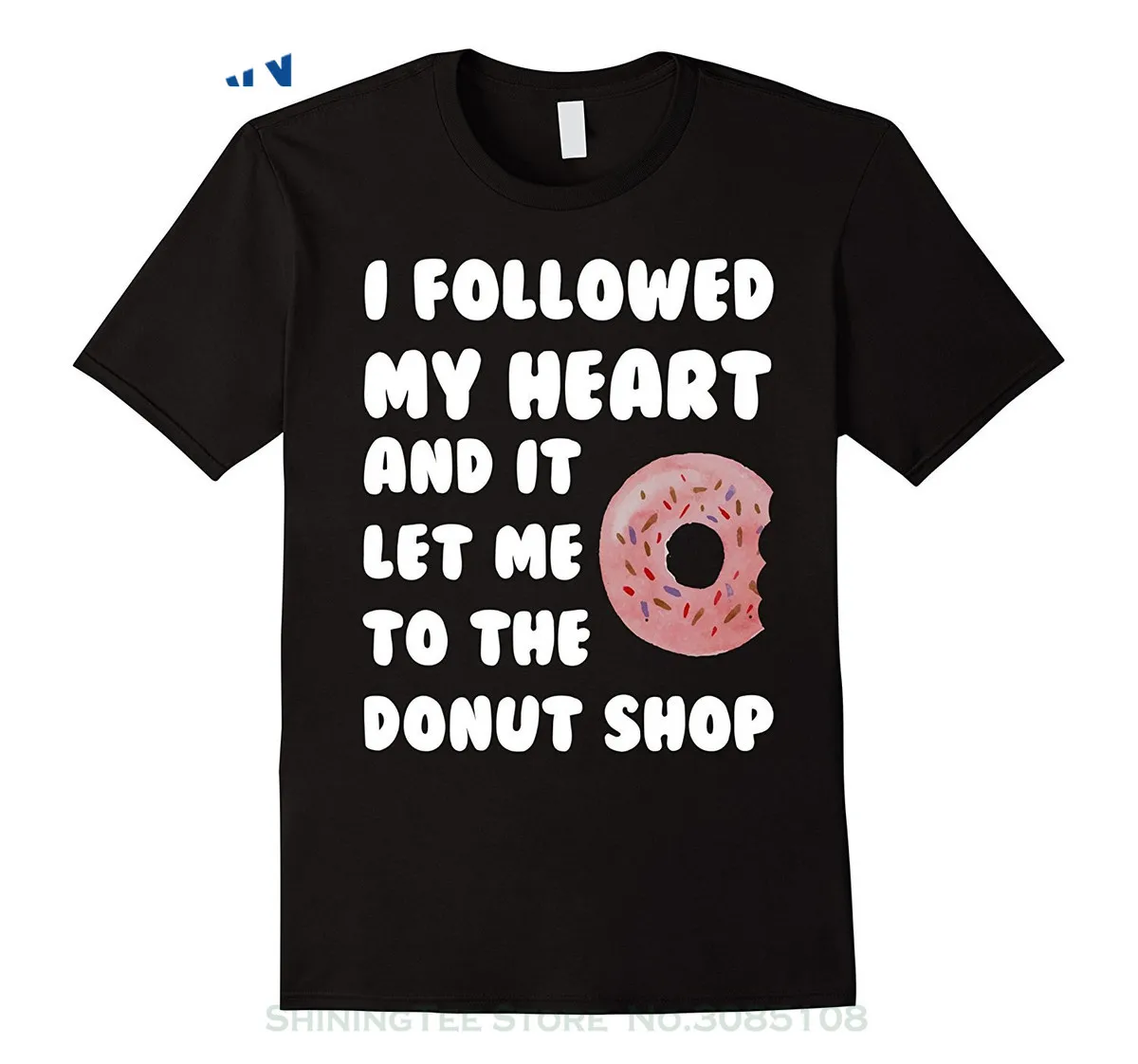 Семейная футболка из 100% хлопка с надписью Geek My Heart и Donut Shop дизайном странные вещи |