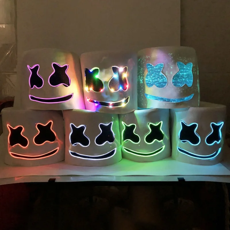 

PVC Marshmello Helmet DJ Marshmello Mask Top 10 DJs Marshmello Helmet Music Festival Marshmallow Head Mask Music Fans Prop