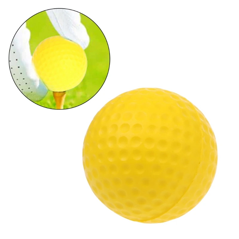 Желтый пенопластовый мяч для гольфа тренировочные мягкие пенные шарики мяч для гольфа