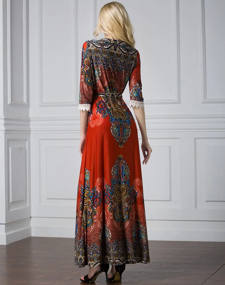 S-7XL мусульманское женское кружевное платье плюс размер Турция большой кафтан халат Vestidos Arabes кафтан abaya мусульманская одежда для Дубай Макси платье Femme