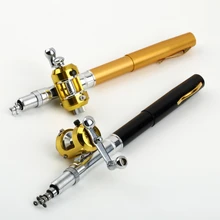 1pcs Portable mini Fibre glass fishing pole Rod pen and Reel Combos YKS Newest