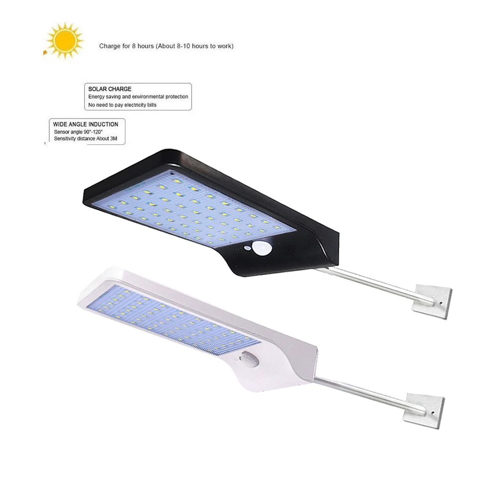 

Aluminum pole 48/36 LED Solar Bright Wireless Motion Sensor Garden Decoration Solar Light spot Street Path Yard Waterproof Wall