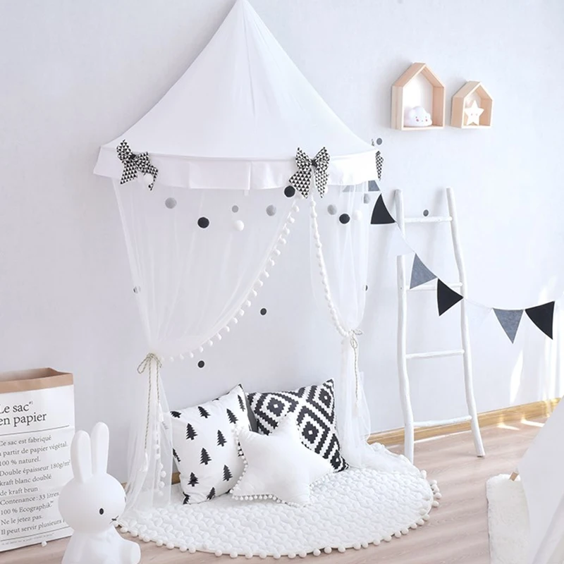 Kids Teepee Toys Tents Baby Play Room Cotton Portable Crib Tipi Room Decorations Princess House Boys Girls Props for Photography (11)