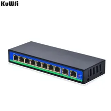 8+ 2 сетевые порты переключатель POE быстродействующий коммутатор с 8 портами PoE и 2 портами utlink Ethernet для камеры/AP до 250 м