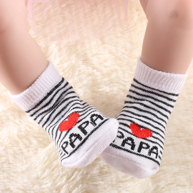 

Beautiful Baby Newborn Infant Girls Kids Stripe Cotton Lovely Princess Socks