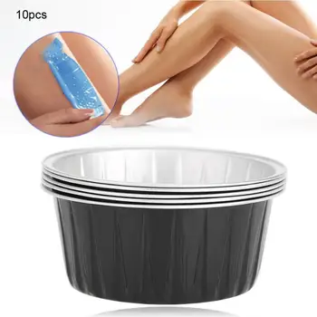 

10pcs Hair Removal Melting Wax Bowl 3 Colors Aluminum Foil Bowl Wax Bean Melting Depilatory Hot Film Hair Removal Wax Bowl Tools