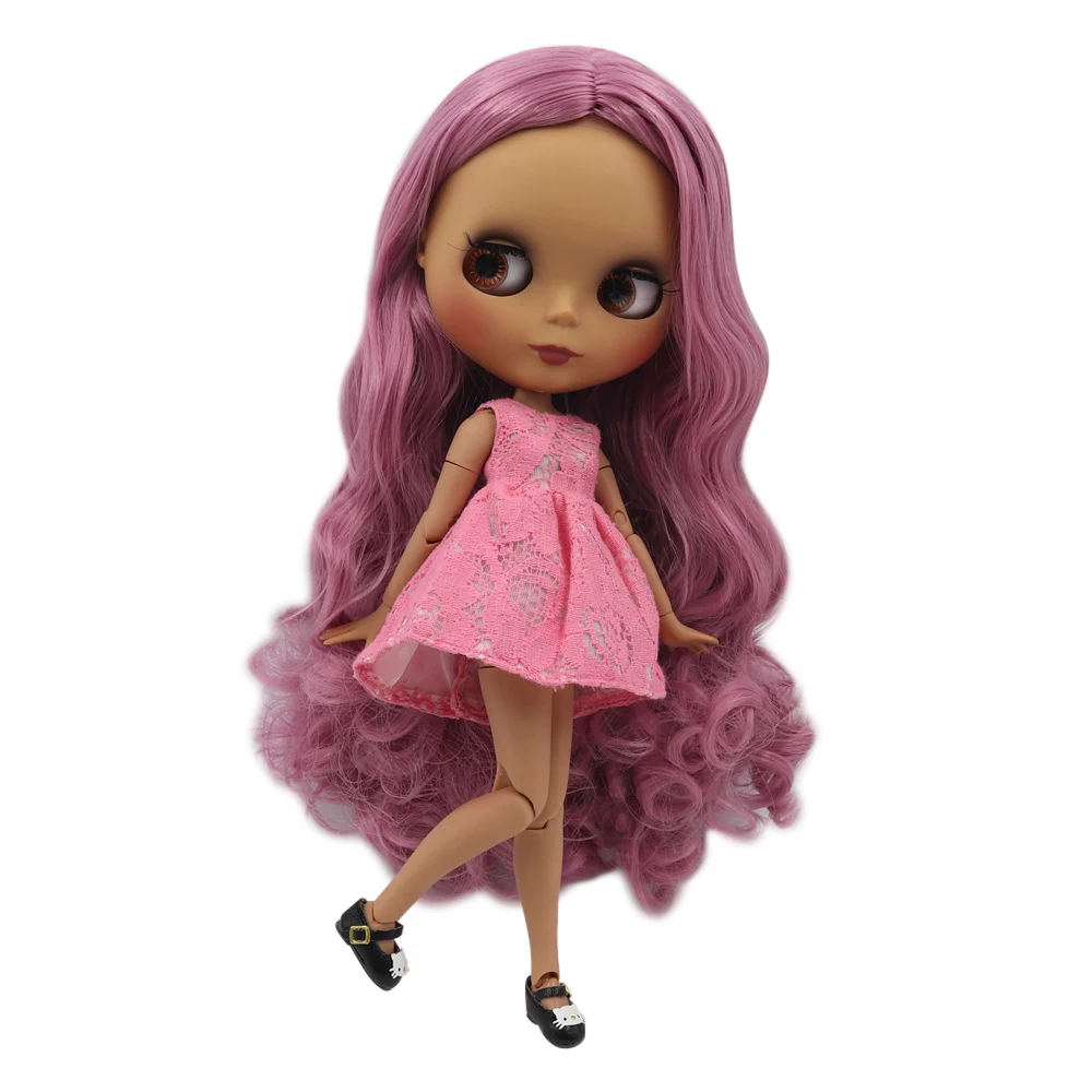 Кукла Blyth ICY DBS с темной кожей шарнирное тело новое матовое лицо элегантные