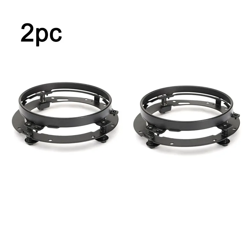 2x Black 2 шт. Монтажный кронштейн для 7 дюймовый светодиодный фар с украшением в виде кольца для фар держатель лампы для Jeep Wrangler JK TJ - Цвет: 2x Black