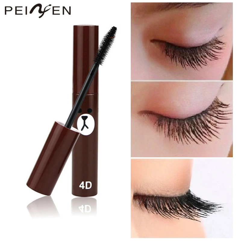 

Fashion Cute 4D Fiber Mascara Long Black Lash eyelashes Extension Waterproof Eye Makeup Lovely Mascara makeup eye rimel mascara