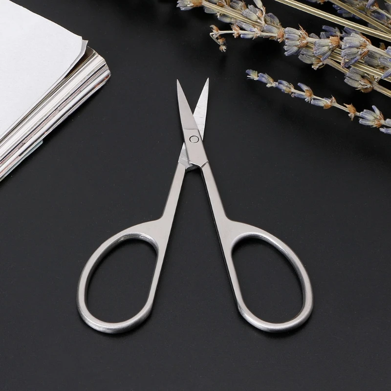 Инструменты для макияжа для женщин, ножницы для удаления волос, триммер для бровей из нержавеющей стали