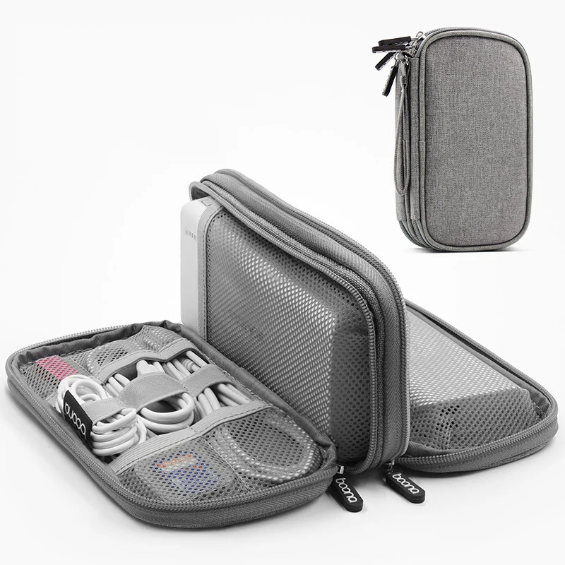 Travel Gadget Organizer Bag Portable Data line and USB mobile power