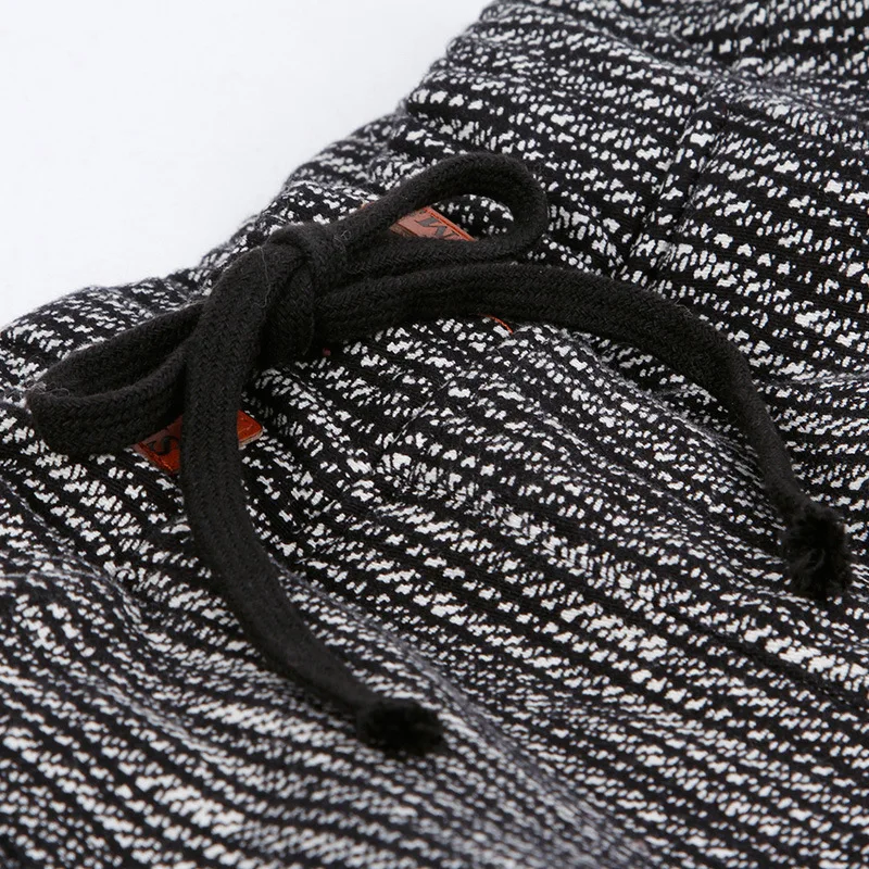 Autumn And Winter Female Elastic Waist Cotton Stripe Harem Pants Thickening And Sweat Pants Women's Casual Pants Autumn And Winter Female Elastic Waist Cotton Stripe Harem Pants Thickening And Sweat Pants Women's Casual Pants