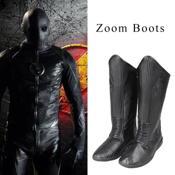 

The Flash Cosplay he Flash Season 2 Zoom Hunter Zolomon Cosplay Shoes Boots Halloween Carnival Cosplay Accessories