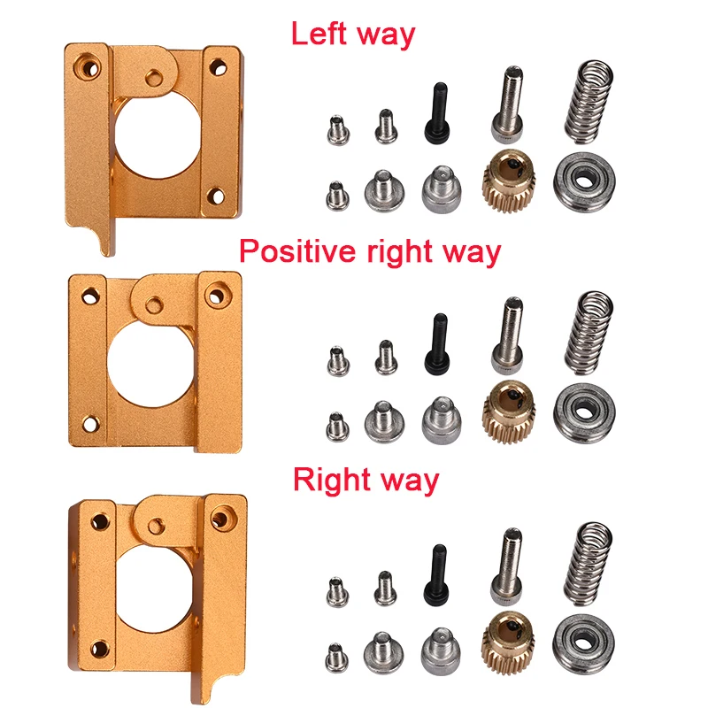 cheap 3D Printer MK8 Extruder All Metal Aluminum Block DIY kit For single nozzle Makerbot extrusion head Three style for selection