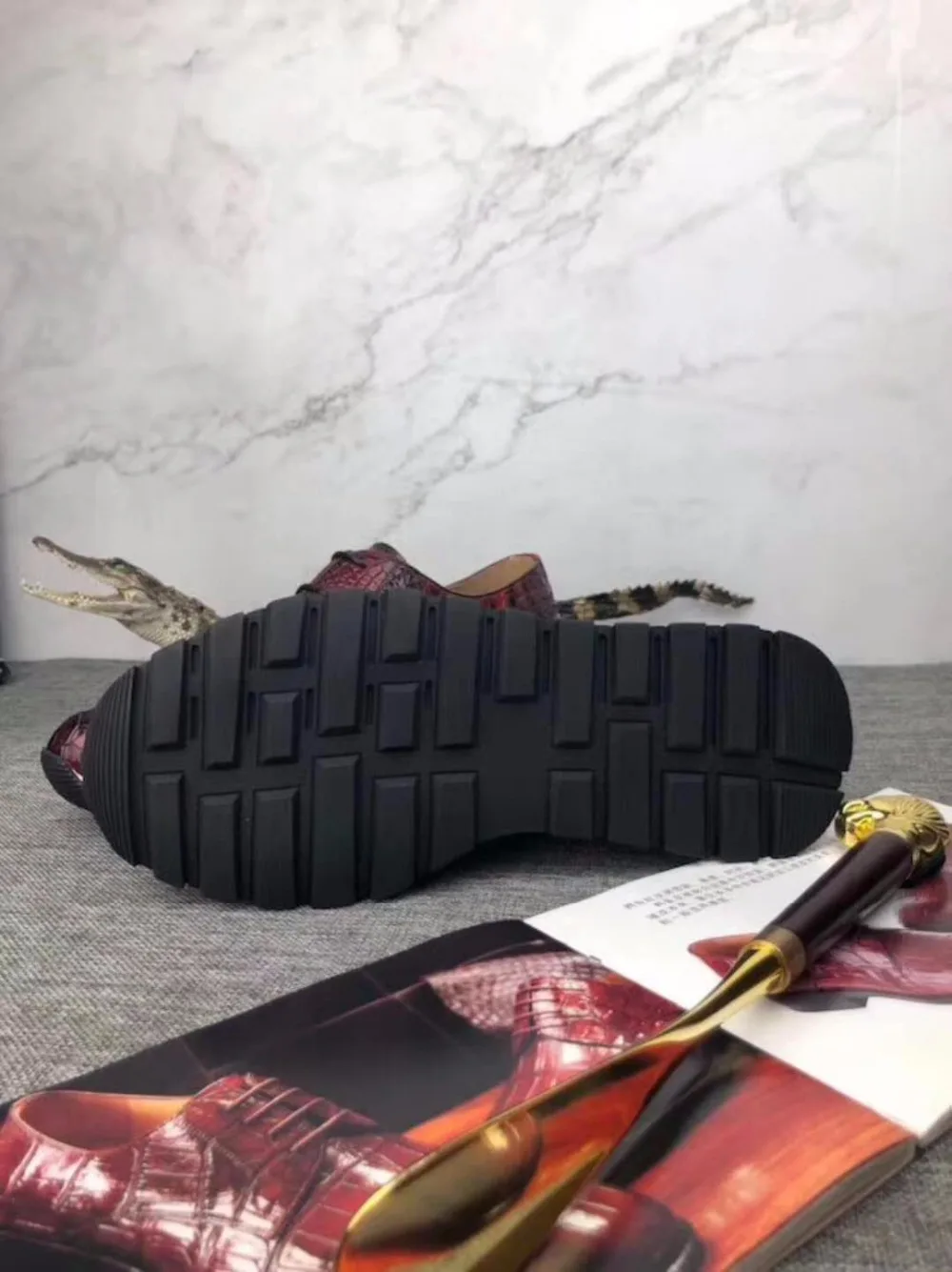 Brillante Mezclados Del Colores Cocodrilo Zapatos Durable Genuino Piel Los Zapato Hombres Vientre 100 La Negocios De Con 2 B0TwpTq1