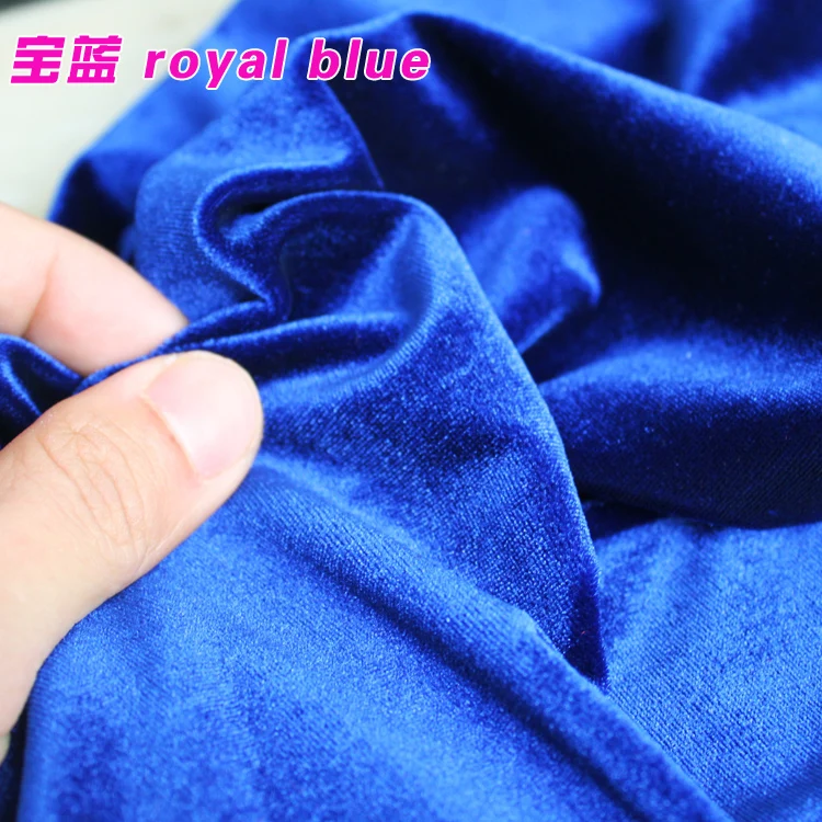 

Royal Blue Silk Velvet Fabric Velour Fabric Pleuche Fabric Clothing Fabric Evening Wear Sports wear Sold By The Yard