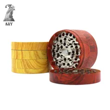 SY 4 слоя цинковый сплав металлическая мельница для табака мельница для специй измельчитель табака аксессуары для курительной трубки гаджет Ручная Мельница