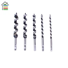 5pcs Hex Spiral Auger Drill Bit Set Brad point Drill 40Cr Steel SDS Wood Drilling 10-25mm for Woodworking Free Shipping