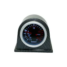 Бесплатная доставка 2 »52 мм Универсальная Автомобильная Turbo Манометр Наддува PSI дым Лица с Углеродного Волокна типа Под Автомобиль Метр Автоматический Измерительный Прибор YC100966