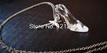 

20pcs Cinderella Glass Slipper Necklace