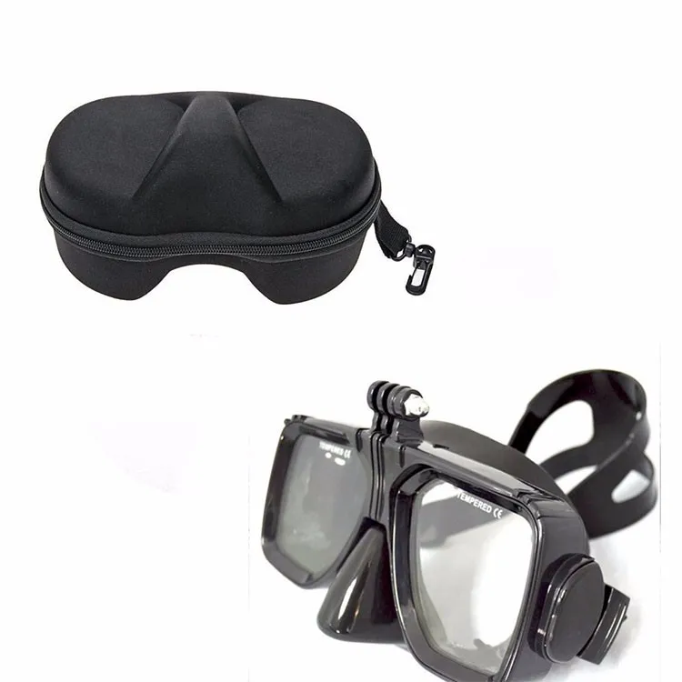 For Gopro Diving underwater Mask Black liquid silicone with Case Box For Go pro XIAO MI