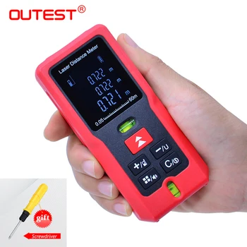 

40M/60M/80M/100M Laser Rangefinder Digital Laser Distance Meter Length/Area/Volume/Pythagorean/Angle measurement ruler tool