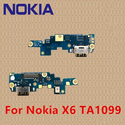100% оригинал для Nokia X6 черная плата OEM порт зарядки печатной платы USB зарядная док