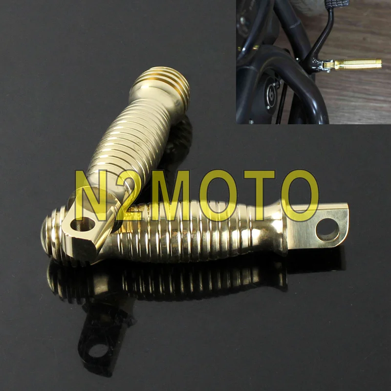 Motorcycle Brass Footpeg Foot Rest Male Mount Foot Peg For Harley