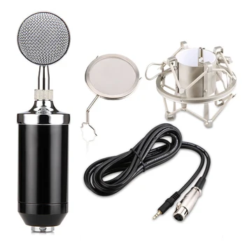 

PLA-BM8000 Microphone +Line +Microphone sets +Metal shock mount Kit Black
