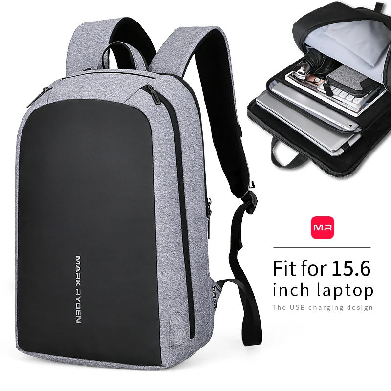 Mochila para hombre Mark Ryden multifunción de carga USB puede adaptarse a mochilas informales para ordenador portátil de 15,6 pulgadas para hombre