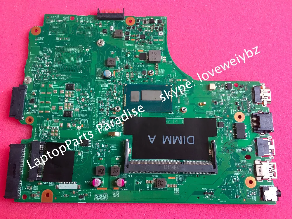 Free Shipping For DELL Inspiron 15 5000 3543 3443 Notebook Motherboard FX3MC with pentium cpu
