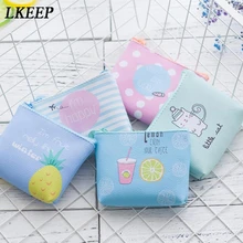 Новинка, брендовые кошельки для женщин и девушек, маленькие, свежие, элегантный дизайн, кошелек для монет ПУ, модный, фруктовый узор, мультяшный рисунок, кошелек для монет