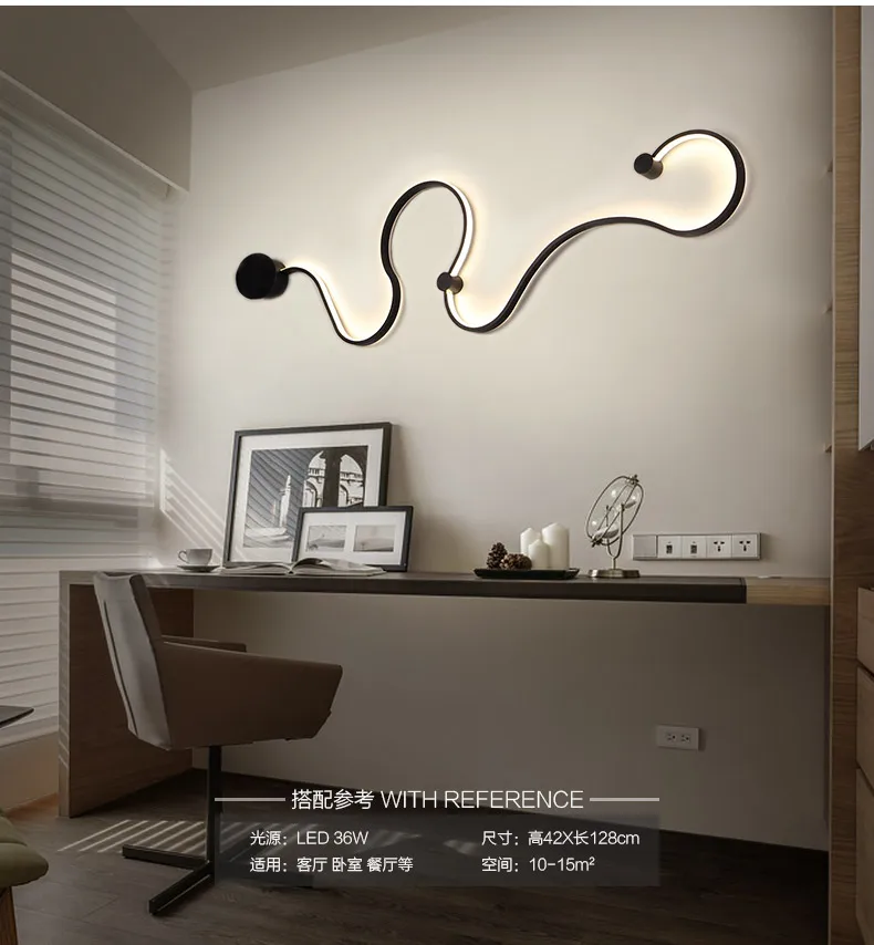 Постмодерн Простой настенный светильник Креативный светодиодный прикроватный светильник для спальни украшение гостиной коридора прохода лампы