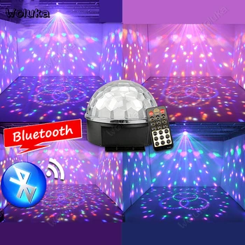 

Disco Ball LED Magic Ball Light Party Nightclub Crystal Remote Sound Activated DJ Lighting Effect RGBW YP 6/9 Colors CD50 W01