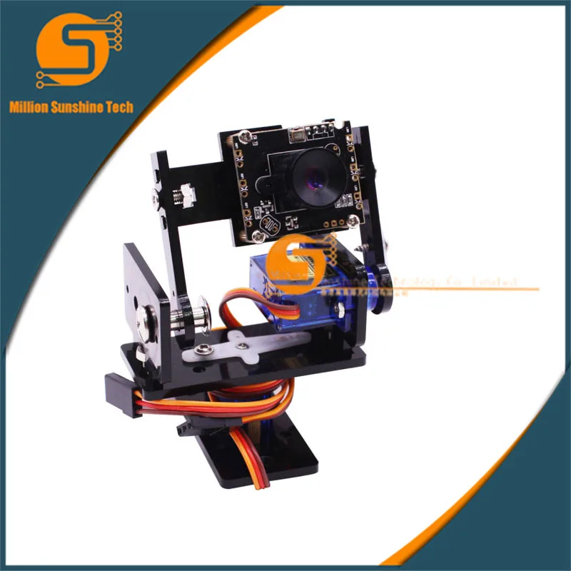 

Intelligent Car Robot camera PTZ two DOF rudder WiFi free drive openwrt for Raspberry pi