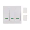 Panel de pared transmisor remoto inalámbrico 433 Mhz RF 1 2 3 botón Control remoto interruptor elegante pegajosa transmisor del panel de pared ► Foto 1/6
