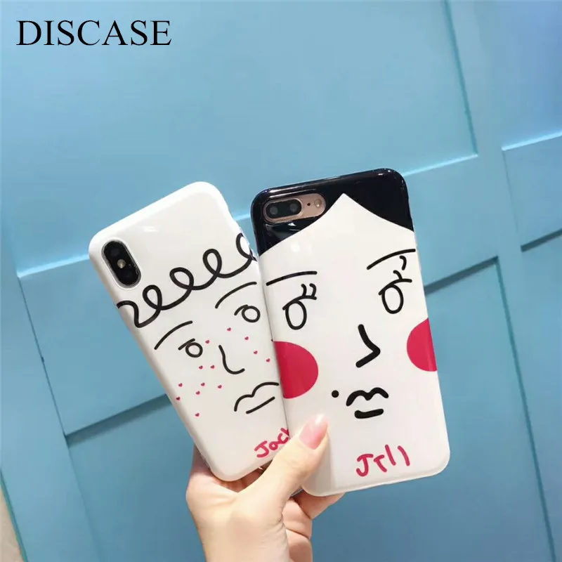 DISCASE Телефон чехол для iphone 8 плюс 7 6 6s plus X летом свежие фрукты IMD забавные пара