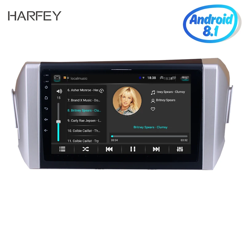 Harfey для 2015 Toyota Innova RHD 9 &quotАвтомобильный мультимедийный плеер API 29 Android 10 0 GPS Радио AUX