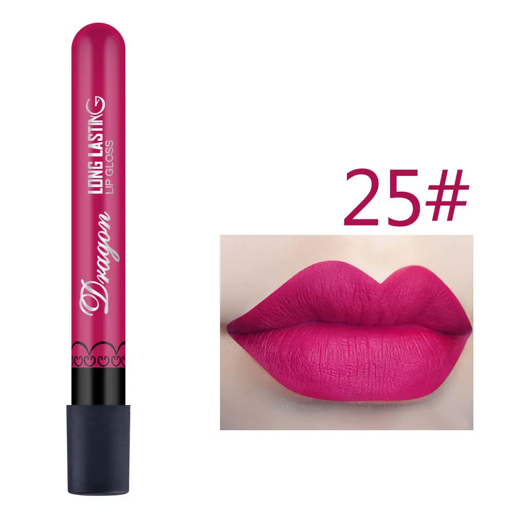 1 шт., сексуальная розовая красная вампирская губная помада, матовый водонепроницаемый бархатный блеск для губ, жидкий блеск для губ, матовый косметический блеск для губ