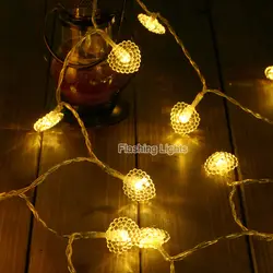 2 м 20 светодиодный «любящее сердце» Фея огни строки Батарея работает для рождественской вечеринки Свадебные Outoodr спальня гирлянды