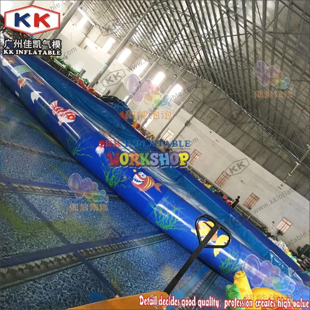Children Weekends Activities PVC Round Inflatable Pool Family Summer Leisure Cartoon Sea World Pump Up Bath Playing Pool 4